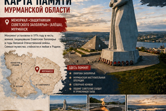 Мемориалы Мурманска и Мурманской области: карточки