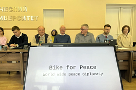 Dialogue Without Borders: Students Meet ‘Bike for Peace' Riders