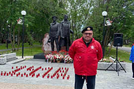 Представители МАУ&nbsp;&mdash; участники митинга на Аллее Полярной дивизии, посвящённого Дню памяти и скорби