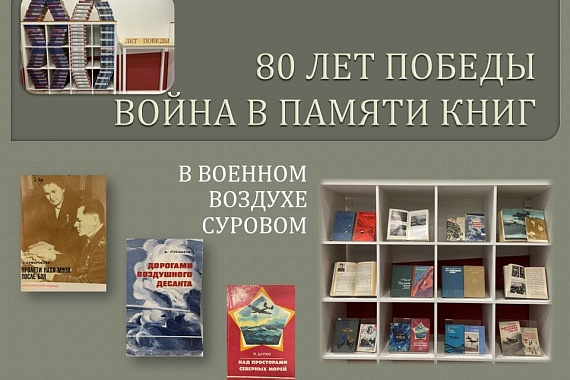 Книжная выставка «В военном воздухе суровом»