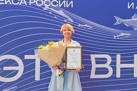 Студентка ММРК Яна Малиновская получила награду за II место в чемпионате «Профессионалы»
